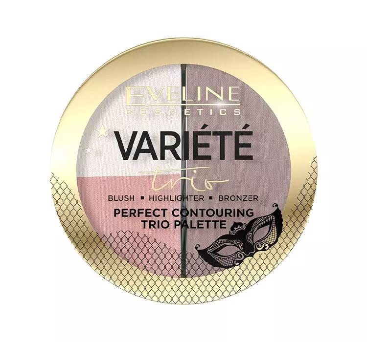 Zdjęcia - Puder i róż Eveline Cosmetics EVELINE VARIETE PALETA DO KONTUROWANIA TWARZY 01 LIGHT 10G 